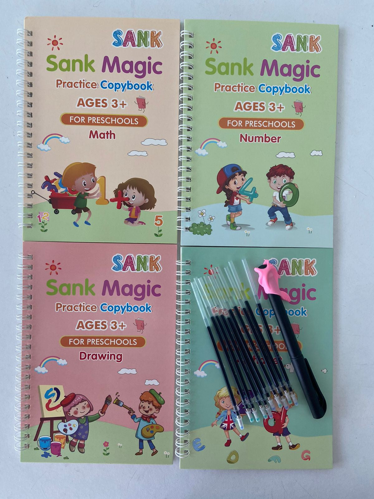 Set Cuadernos Caligrafía con bolígrafos mágicos