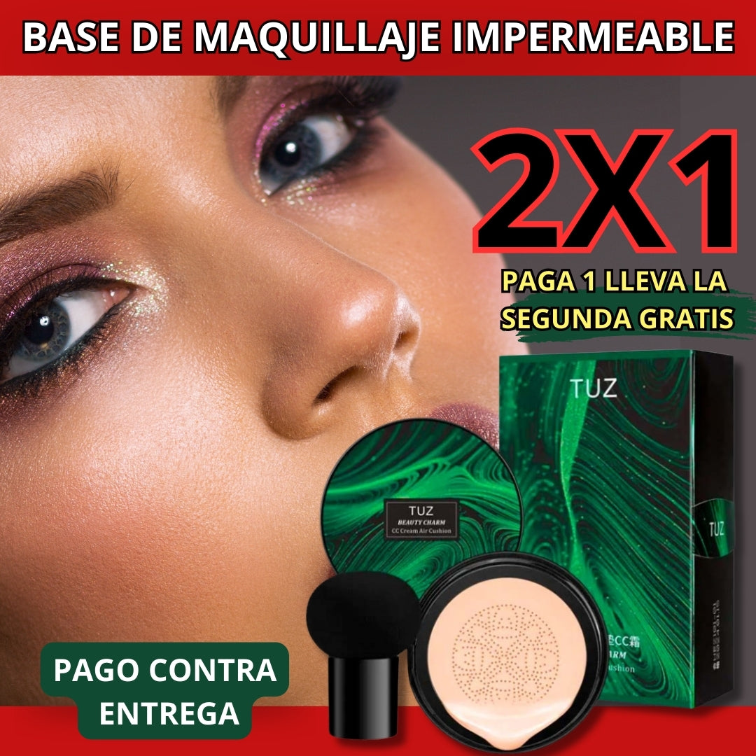 2 X1 BASE DE MAQUILLAJE IMPERMEABLE