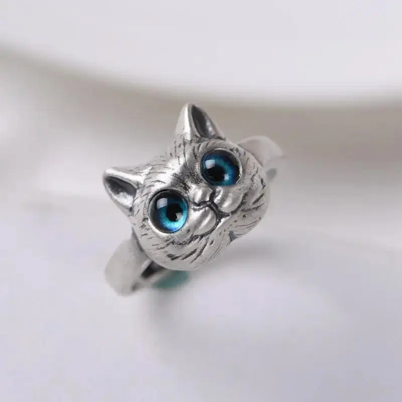 Anillo  moderno minimalista de Gato