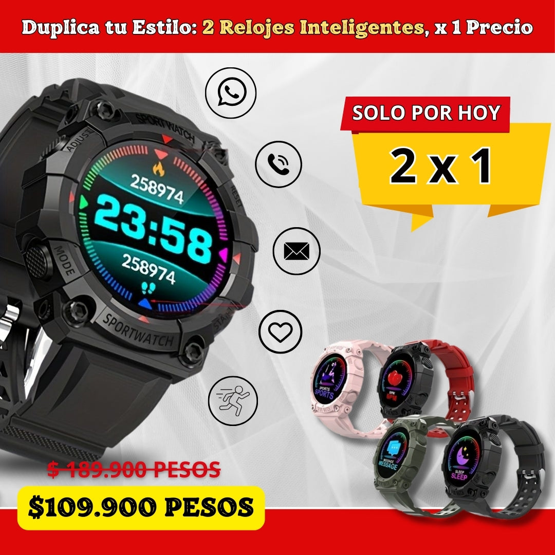 COMBO SMARTWATCH FD68 X 2