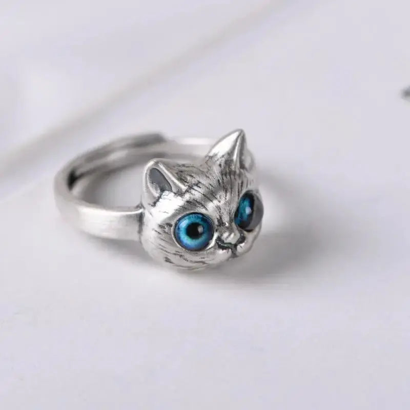 Anillo  moderno minimalista de Gato