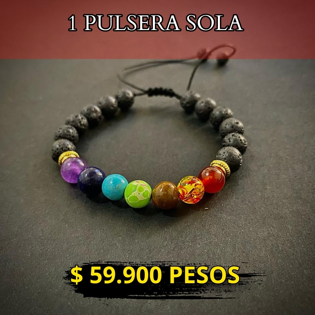 COMBO PULSERA DE LO 7 CHAKRAS +ESENCIA+ LIBRO PDF