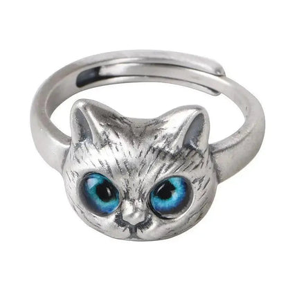 Anillo  moderno minimalista de Gato