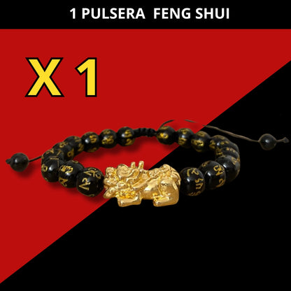 2 x 1 Pulseras Feng Shui Pixiu  prosperidad y protección