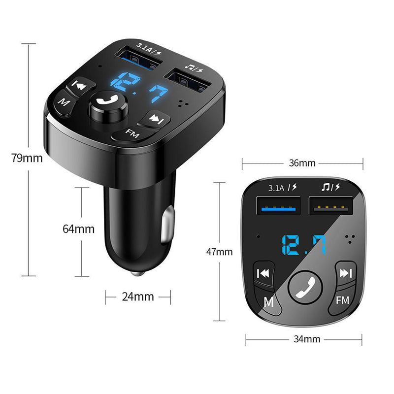 CONVERTIDOR  BLUETOOTH X8 PARA CARRO