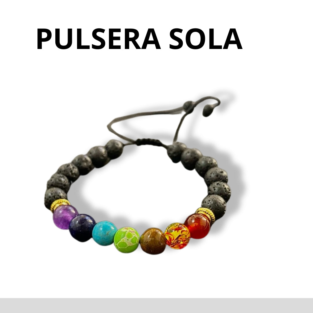 COMBO PULSERA DE LO 7 CHAKRAS +ESENCIA+ LIBRO PDF