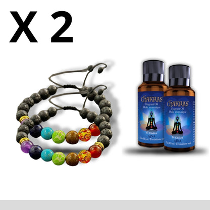 COMBO PULSERA DE LO 7 CHAKRAS +ESENCIA+ LIBRO PDF