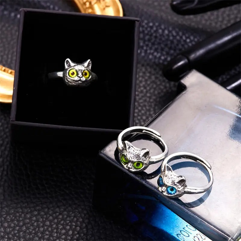 Anillo  moderno minimalista de Gato