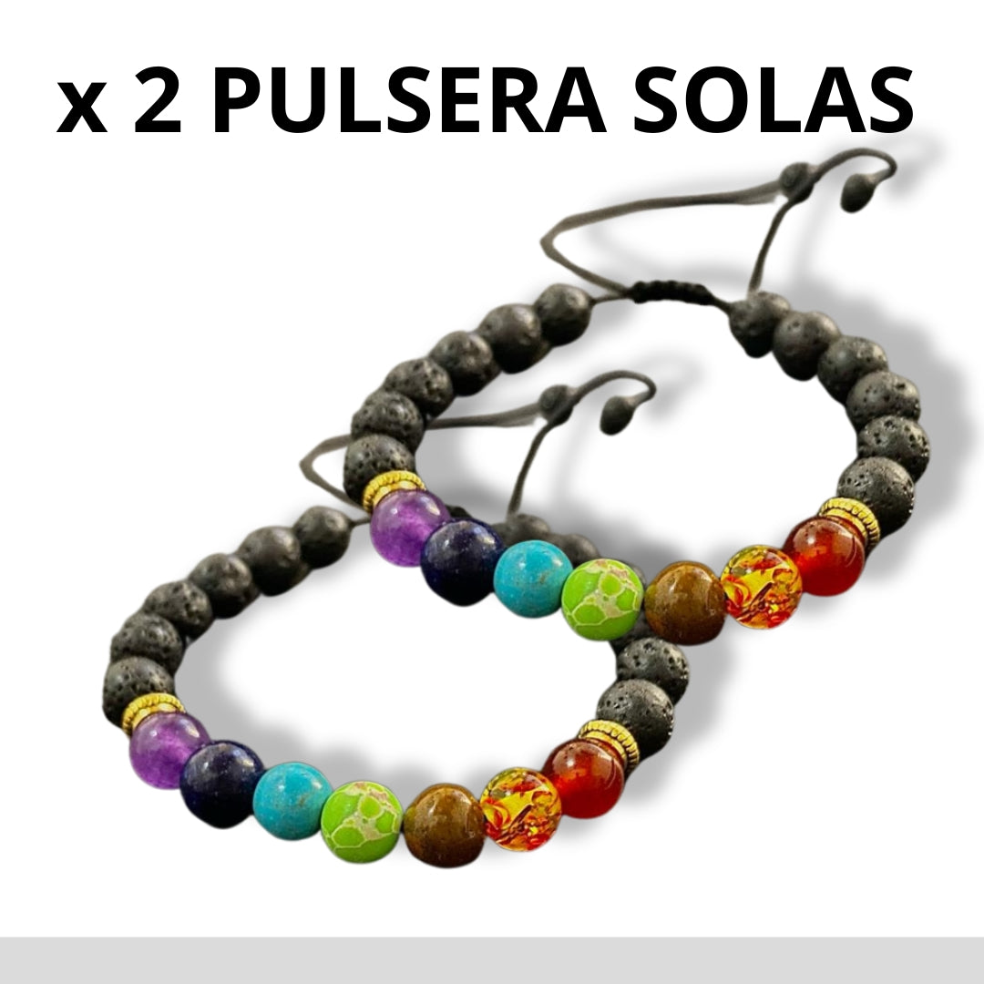 COMBO PULSERA DE LO 7 CHAKRAS +ESENCIA+ LIBRO PDF