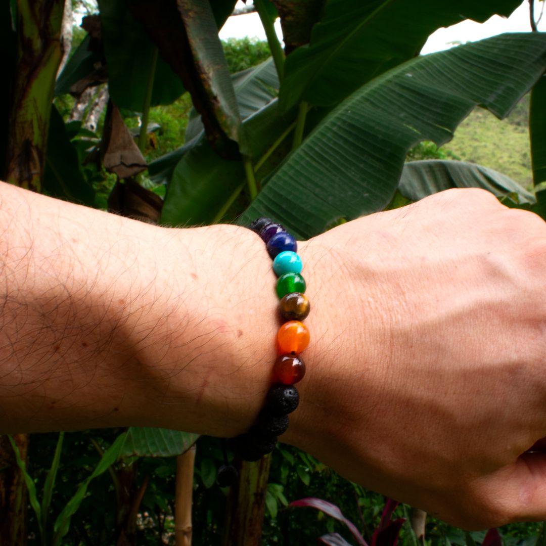 COMBO PULSERA DE LO 7 CHAKRAS +ESENCIA+ LIBRO PDF