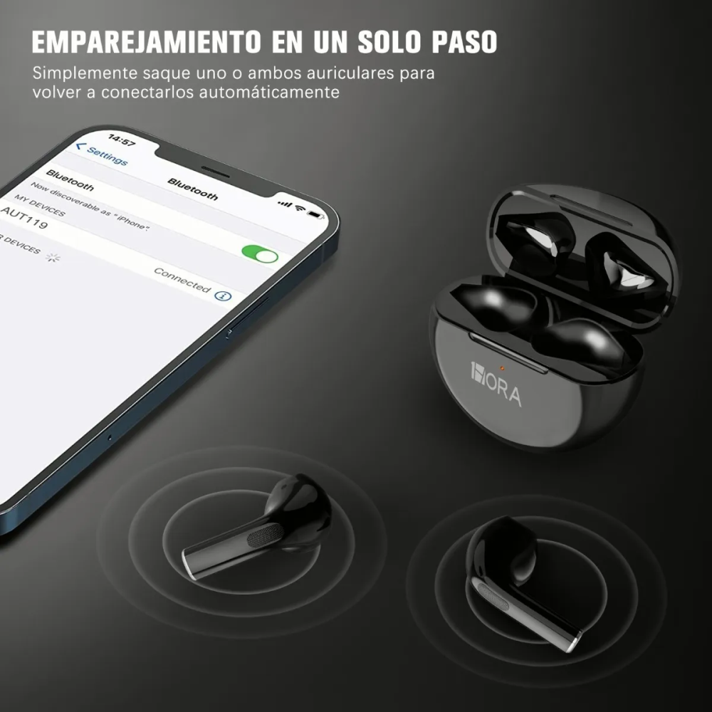 Audífonos In-ear Bluetooth 6h De Batería