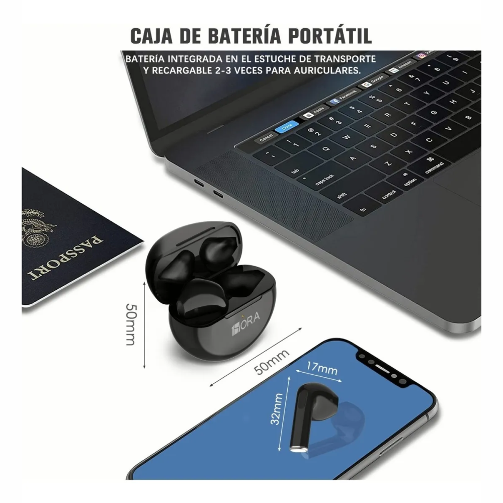 Audífonos In-ear Bluetooth 6h De Batería